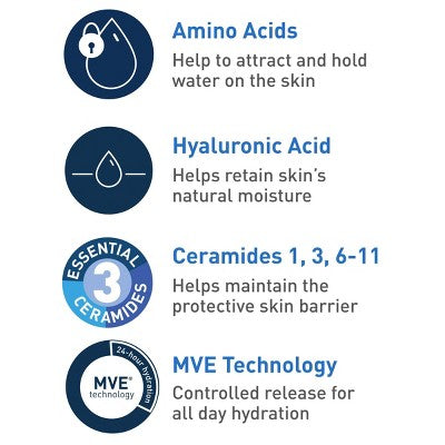 CeraVe Hydrating Cream-to-Foam Face Wash with Hyaluronic Acid 16 fl oz - New