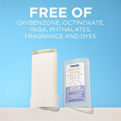 Coppertone Every Tone Sunscreen Face Stick SPF 55+ 0.49 fl oz - New
