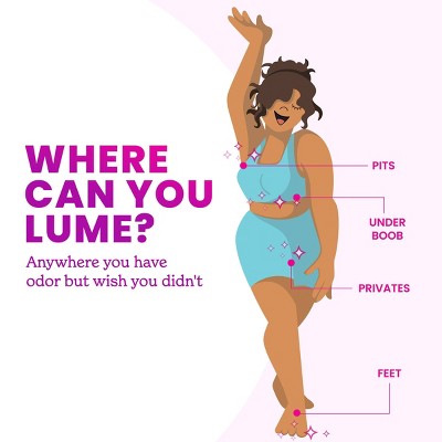 Lume Whole Body Women's Invisible Cream Tube Deodorant Lavender Sage Scent 2.2oz - New