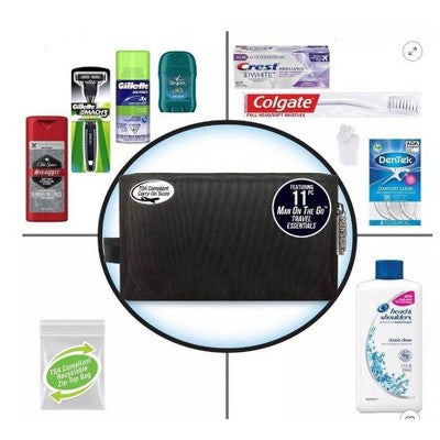Convenience Kits International Men's Bath and Body Deluxe Travel Kit - New