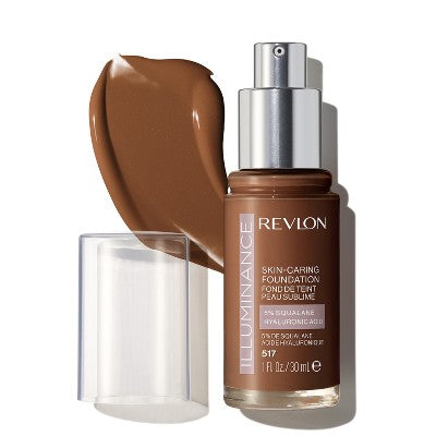 Revlon Illuminance Skin-Caring Foundation Amber 1 fl oz - Imperfect Container