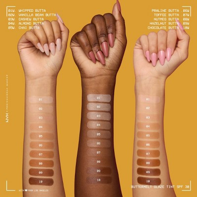 NYX Professional Makeup Buttermelt Glaze Skin Tint with SPF 30 Cashew Butta 1.01 fl oz - Imperfect Container