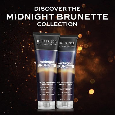 John Frieda Midnight Brunette Color Deepening Conditioner 8.3 fl oz - New