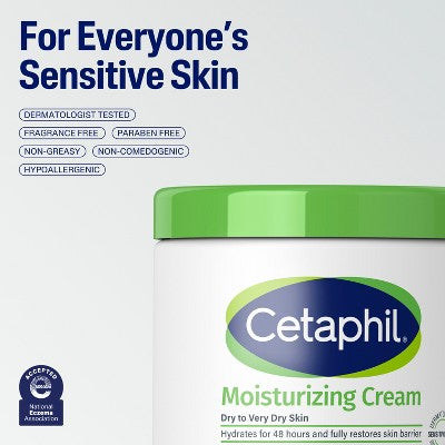 Cetaphil Moisturizing Body and Face Cream 16oz - Imperfect Container