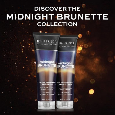 John Frieda Midnight Brunette Color Deepening Conditioner 8.3 fl oz - New