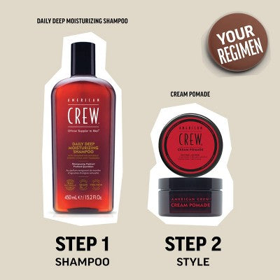 American Crew Men's Light Hold and Low Shine Hair Styling Cream Pomade 3oz - New